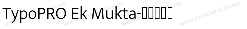 TypoPRO Ek Mukta字体转换
